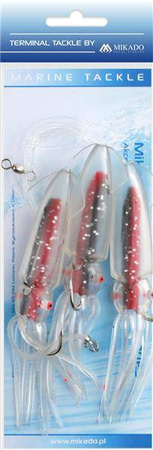ZESTAW MORSKI - SQUID RIG 12 cm - hak 3x6/0 MIKADO LS-C167