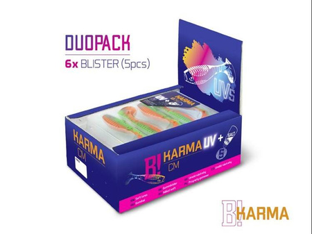 Sztuczna przynęta/guma Delphin KARMA UVs / 5szt 10cm/YELLA Delphin (101003844)