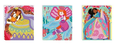 Zestaw kreatywny Mozaika Księżniczki 7+, Janod