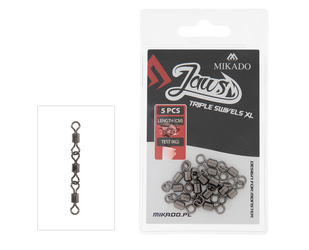 KRĘTLIK - JAWS TRIPLE SWIVELS XL - 35kg - op.5szt. MIKADO AMA-J-002-02