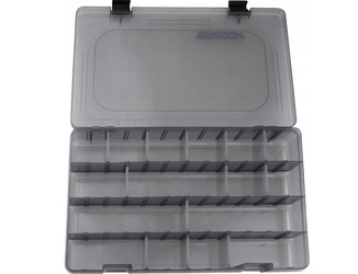 Pudełko na przynęty sztuczne  L 36 x 22 x 4.8 cm gunsmoke    DRAGON CNS-68-00-001