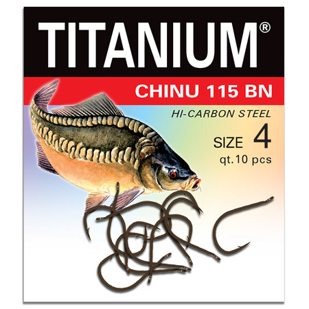 Haczyk Titanium CHINU (10 szt.), rozm. 4 Robinson 02-P-115BN-04