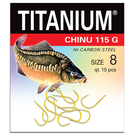 Haczyk Titanium CHINU (10 szt.), rozm. 8 Robinson 02-P-115G-08