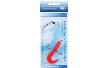 ZESTAW MORSKI - PILK TWIST RIG 5.5cm - hak 4/0 (RED) MIKADO LS-A060-5.5-01