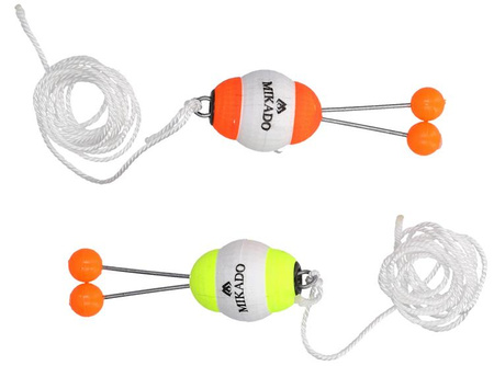 BOMBKA PODWIESZANA, SYGNALIZATOR SAMOWYPINAJĄCY (STYROPIANOWY) - CZERWONY I ŻÓŁTY rozm. M -op.10szt. MIKADO AMS02-2002-M