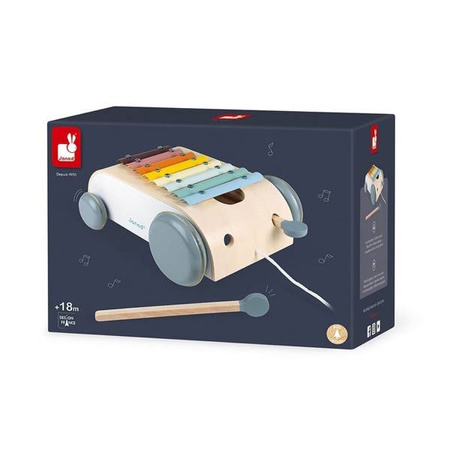 Wózek drewniany cymbałki do ciągnięcia 8 tonów Sweet Cocoon, Janod