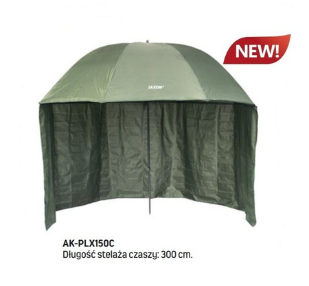 PARASOL WĘDKARSKI Z OSŁONĄ 150C - STELAŻ 300CM JAXON AK-PLX150C