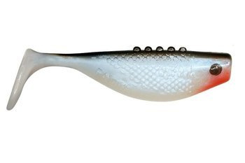 V-LURES Fatty 3"/7.5cm 4szt./bag PEARL BS/BLACK  red    DRAGON CHE-FT30S-02-140