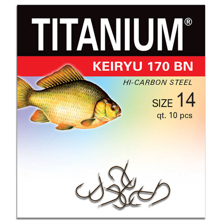 Haczyk Titanium KEIRYU (10 szt.), rozm. 14 Robinson 02-P-170BN-14