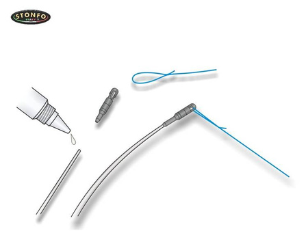 (R) ZACZEP DO BATA, ŁĄCZNIK NA SZCZYTÓWKĘ, STONFO 1,80mm  1szt AS-1180