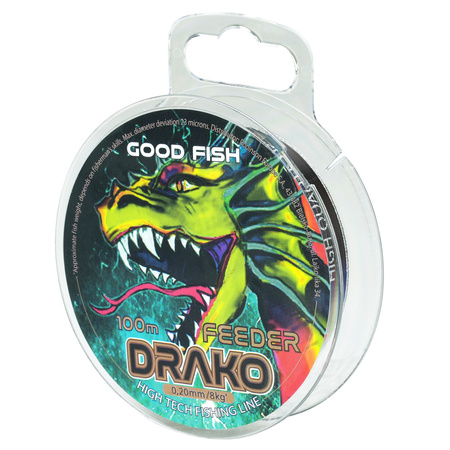 Żyłka GoodFish Drako Feeder 0,24mm, 100 m, brązowa GoodFish A-55-DF-024