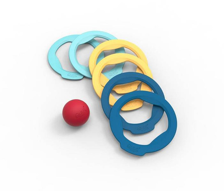 QUUT Gra Ringo z 6 obręczami i piłeczką, opakowanie zbiorcze 10 sztuk