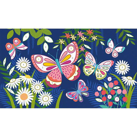 Zestaw kreatywny Fluorescencyjny piasek Motyle 6+, Janod