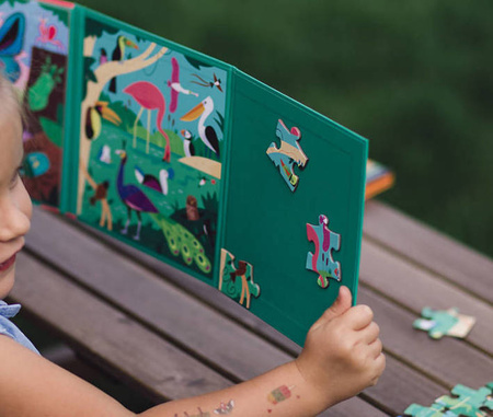 Mudpuppy Puzzle magnetyczne 2w1 Robaki i ptaki 20 elementów 4+