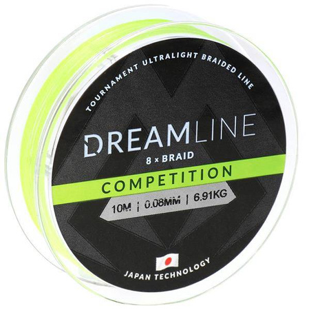 PLECIONKA DREAMLINE FLUO GREEN 0.10mm\8.73kg\10m - op. 1szp. MIKADO