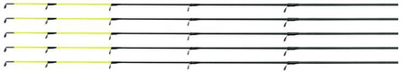 SZCZYTÓWKA WĘGLOWA UZB. 51.5 cm / 2.35 mm (YELLOW) - op.5 szt. MIKADO WZA-05-010