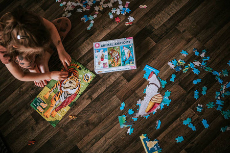 Mudpuppy Puzzle edukacyjne 3w1 Anatomia zwierząt 100 elementów 6+