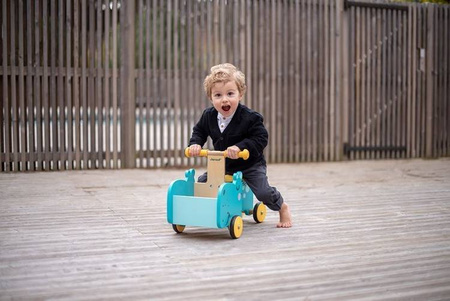 Drewniany jeździk ze skrzynią Hipopotam, Janod