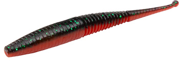 PRZYNĘTA - M-Craft WIGGLY WORM 100mm / RED BLACK - op.5szt. MIKADO PMMW-100-RB