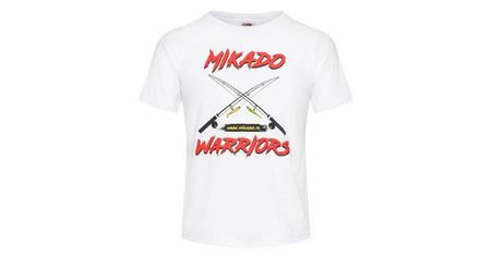 T-SHIRT Z NADRUKIEM (KIDS WARRIORS BIAŁA) - rozm. 140 MIKADO UMH-KIDS-WB-140