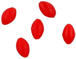KORALIK ELIPSA MIĘKKI 5x7 mm / 1.2 - Czerwony - op.25szt. do połowu fląder MIKADO AM-SUR-K03-5-R