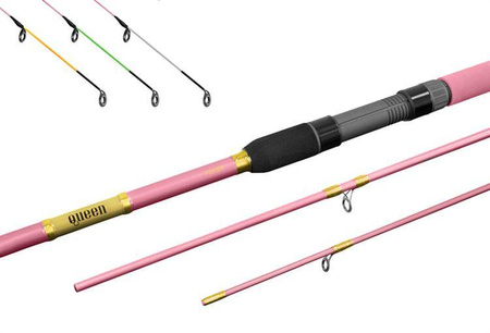 WĘDKA DLA KOBIET QUEEN Feeder + 3 szczytówki 360cm/100g/3 składy Delphin (101001278)