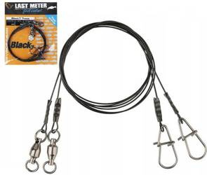 Przypony spinningowe savage gear Black7 Trace 50cm 0.60mm 25kg 2szt Ball bearing Swivel/Neddle (54865)