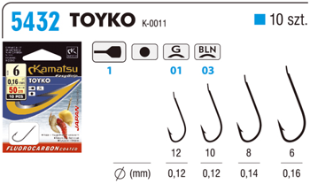 KAMATSU FC 50 TOYKO KANAPKA 10/0.12 GŁ 5432 PRZYPON 543210110