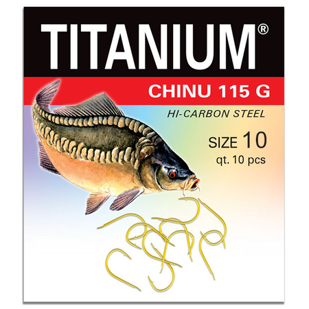 Haczyk Titanium CHINU (10 szt.), rozm. 10 Robinson 02-P-115G-10