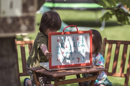 Tablica z magnesami w walizce 4 w 1, Janod