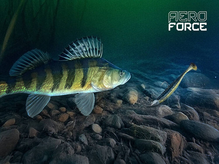 Stojąca główka jigowa z zaczepem na larwy Delphin AeroFORCE / 5 szt. 3g-2 Delphin (101005241)