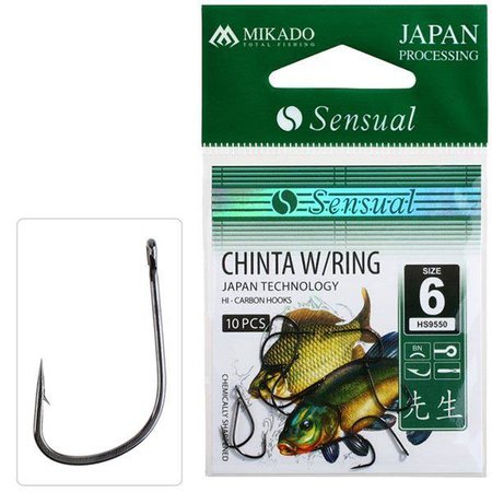 HACZYK SENSUAL - CHINTA W/RING Nr 8 BN - torebka 10szt. MIKADO HS9550-8B