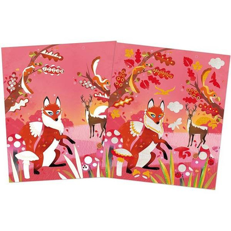 Zestaw kreatywny Perłowe plakatówki 4 pory roku 7+, Janod