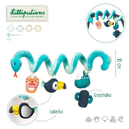 LILLIPUTIENS Spirala do wózka wielofunkcyjna Dżungla 3 m+