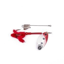 Mepps LUSOX FLUO srebrny / czerwony nr 2