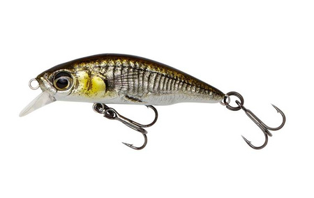 WOBLER 3D STICKLEBAIT TWITCH 4.5 cm 4g SINKING AYU GREEN SILVER. (72313)