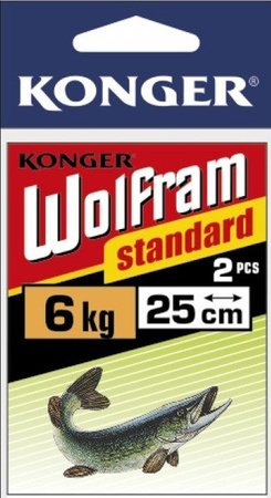 PRZYPON WOLFRAM STANDARD 15cm/6KG 20OP X 2SZT KONGER 267015006