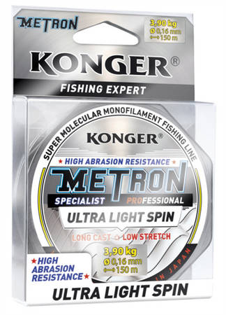 ŻYŁKA METRON SPECIALIST PRO ULTRA LIGHT SPIN 0,16/150 KONGER 203150016