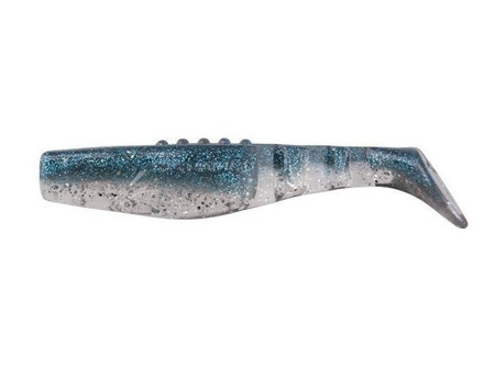 Ripper  Phantail PRO - SPARKY AZURE 4"/10cm 3szt./bag CLEAR/CLEAR SMOKED silver/blue glitter BOX    DRAGON CHE-PT40D-20-216