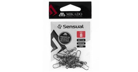 KRĘTLIK ROLKOWY Z AGRAFKĄ SPINNINGOWĄ - BN - Nr. 18 - op.10szt. MIKADO HX3050-018