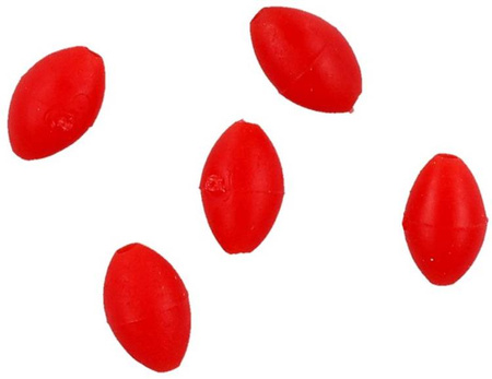 KORALIK ELIPSA MIĘKKI 4x6 mm / 0.8 - Czerwony - op.25szt. MIKADO AM-SUR-K03-4-R