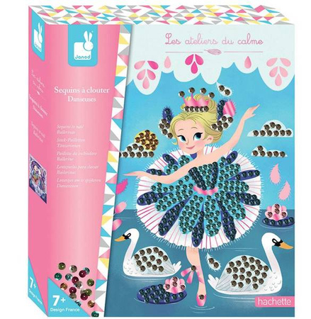 Zestaw kreatywny Urokliwe cekiny Baletnice 7+, Janod