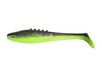 Ripper  Lunatic PRO 4"/10cm 3szt./bag CHARTREUSE/BLACK silver glitter     DRAGON CHE-LN40D-30-101
