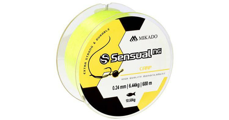 ŻYŁKA KARPIOWA SENSUAL N.G. CARP 0.26mm/12kg/600m - ŻÓŁTA - MIKADO