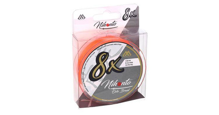 PLECIONKA NIHONTO OCTA BRAID  020 ORANGE 10M MIKADO Z23O-020