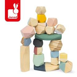 Drewniane kamyki Sweet Cocoon 20 elementów, Janod