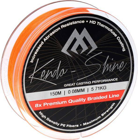 PLECIONKA KENDO SHINE ORANGE 0.23mm\21.75kg\150m - op. 1szp. MIKADO ZKS00O-150-023