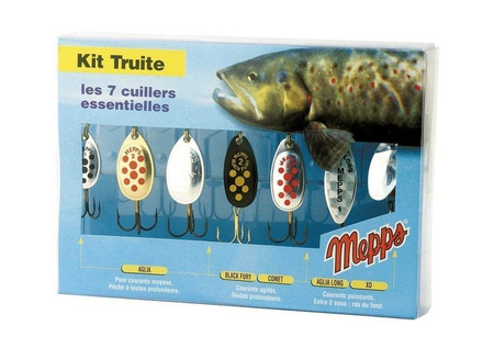 Mepps KIT TRUITE (TROUT KIT) / troć (7 szt. błystek)