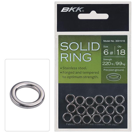 KÓŁKO ŁĄCZNIKOWE BKK - SOLID RING Nr.4 STAINLESS STEEL - torebka 18szt.