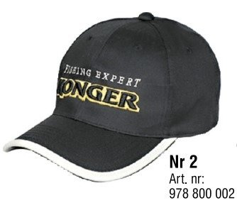 CZAPKA KONGER Z DASZKIEM CZARNA NR 2 ROZMIAR 58/60/62 978800002